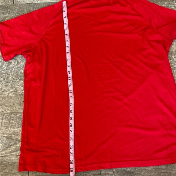 Champion Red Short Sleeve Tee with Crew Neck - Picture 4 of 4